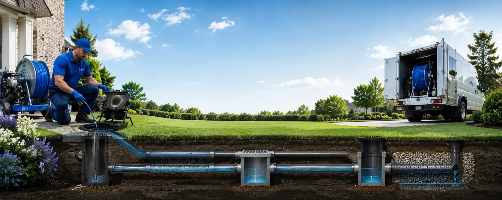 Outdoor drain cleaning information for Monroeville, NJ